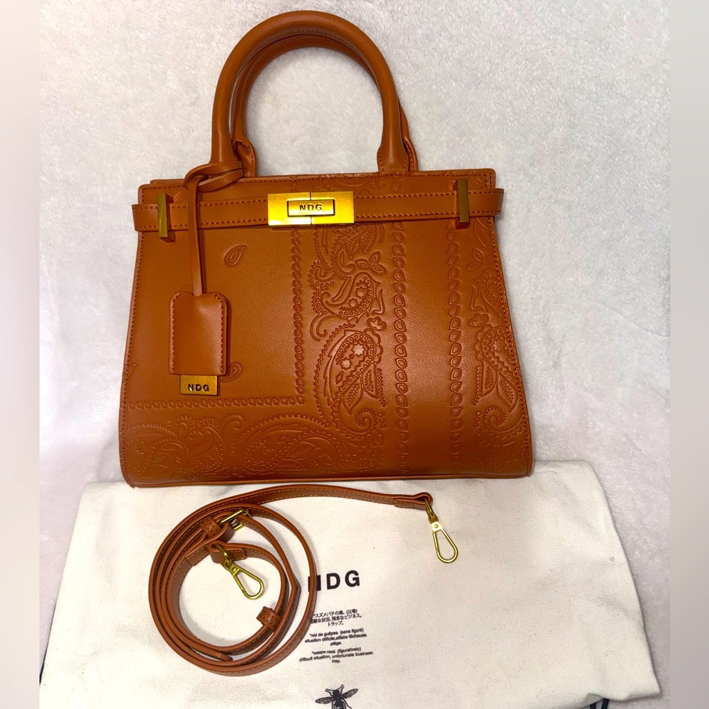 NDG Paris Paisley Brown Medium Bag